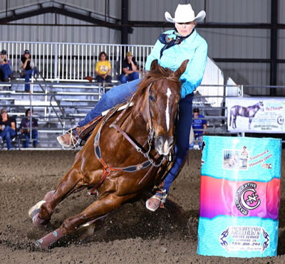 Noel Cosca riding Buzz at C Bar N 2022