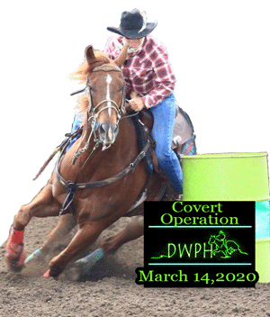 DWPH Covert Barrel Race in March 2020 before virus stay at home notice