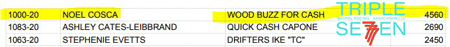 Wood Buzz For Cash 6 yr old gelding ridden by Noel Cosca