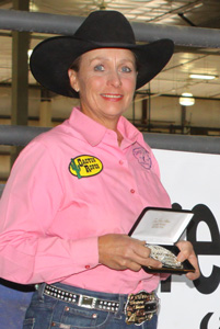 CA Circuit WPRA Break-away Champion Buckle 2010 riding her horse Chex Out This Willy trained by Noel Cosca barrel racing horse trainer in Fresno, CA