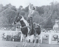 Loretta Cosca with Big Loop at Rodeo