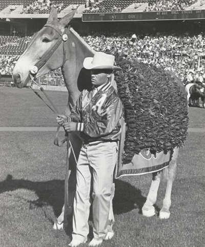 Steve Skyline Ranch home of the Oakland A's Baseball team mascot Charlie O the Mule in Oakland,Ca