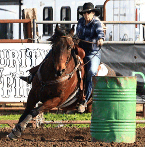 Noel Cosca riding Red Hot Howie win 3rd in the 2D at the Big N