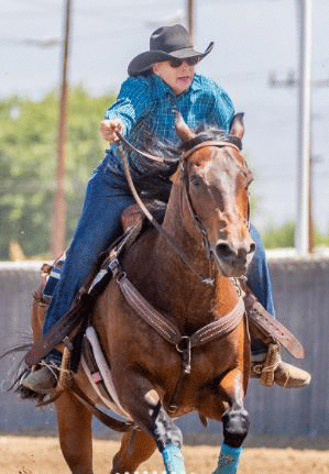 Noel Cosca riding Red Hot Howie lands in the 2D Average at A-Z Memorial race sanctioned WCBRA at Triple C