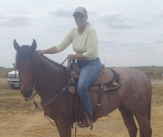 Howie Driftin TomGrl 2 yr old filly ridden by Noel Cosca